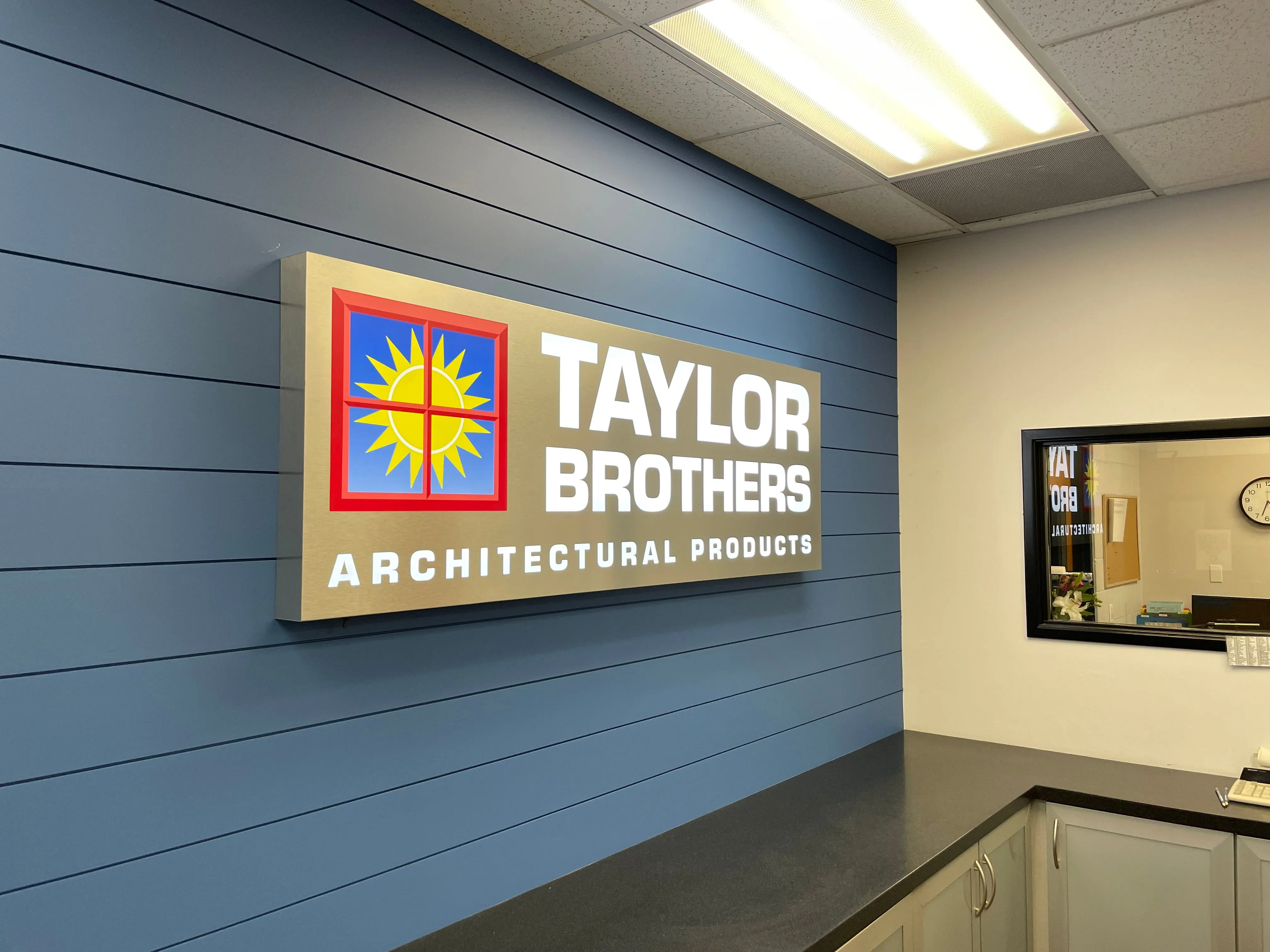 Sign installation example